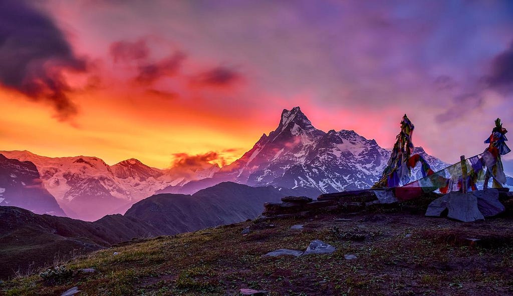 Sunrise at Mardi Himal