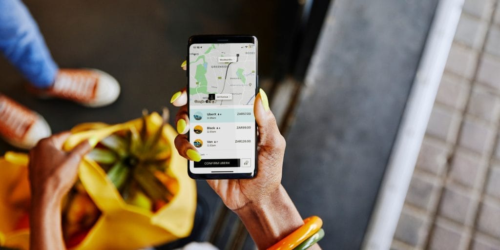 Uber leverages Mobile-specific Features