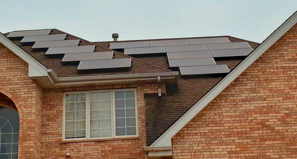 Solar panel installation on home. Photo courtesy of Headline Solar