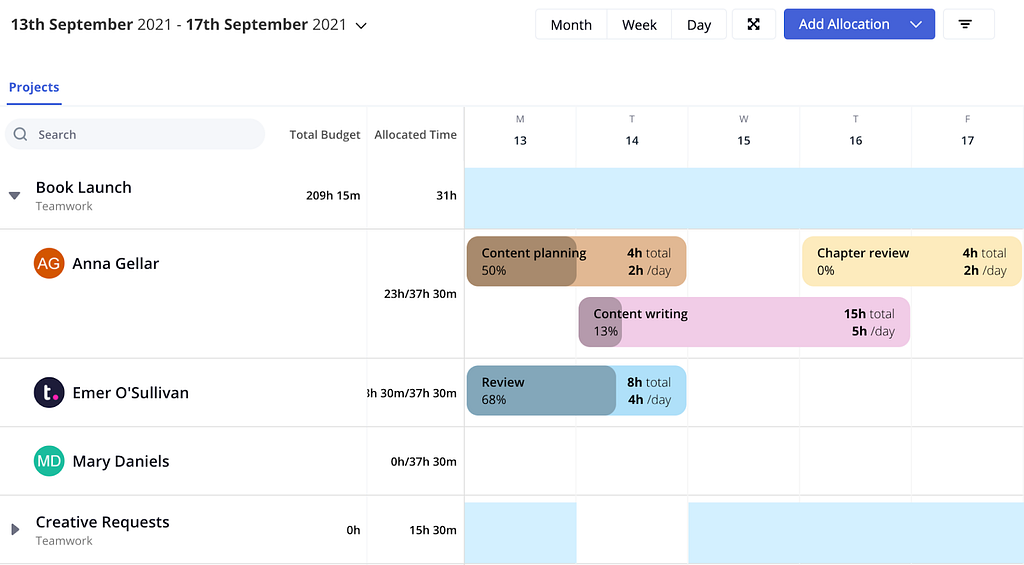 Teamwork SEO project management tool