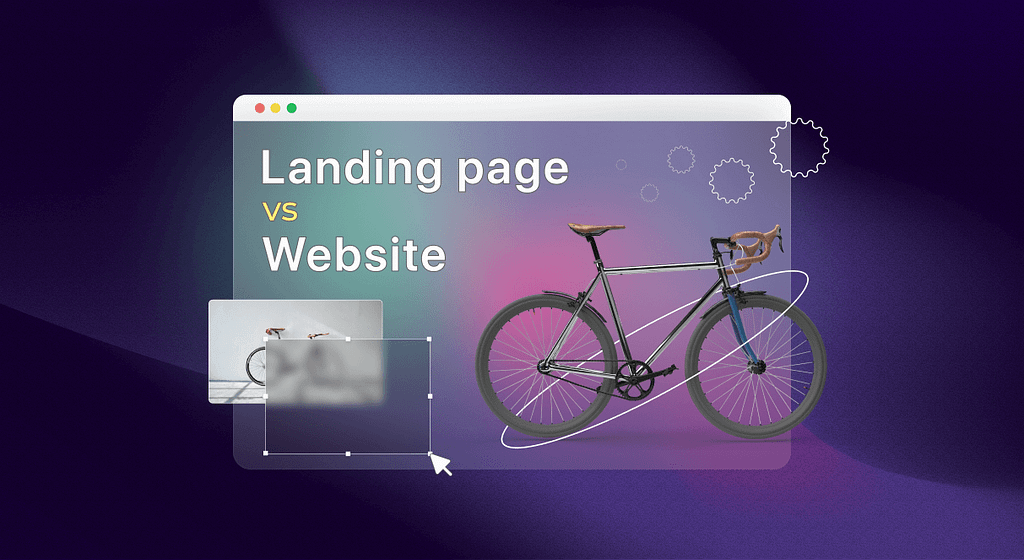 landing page vs website