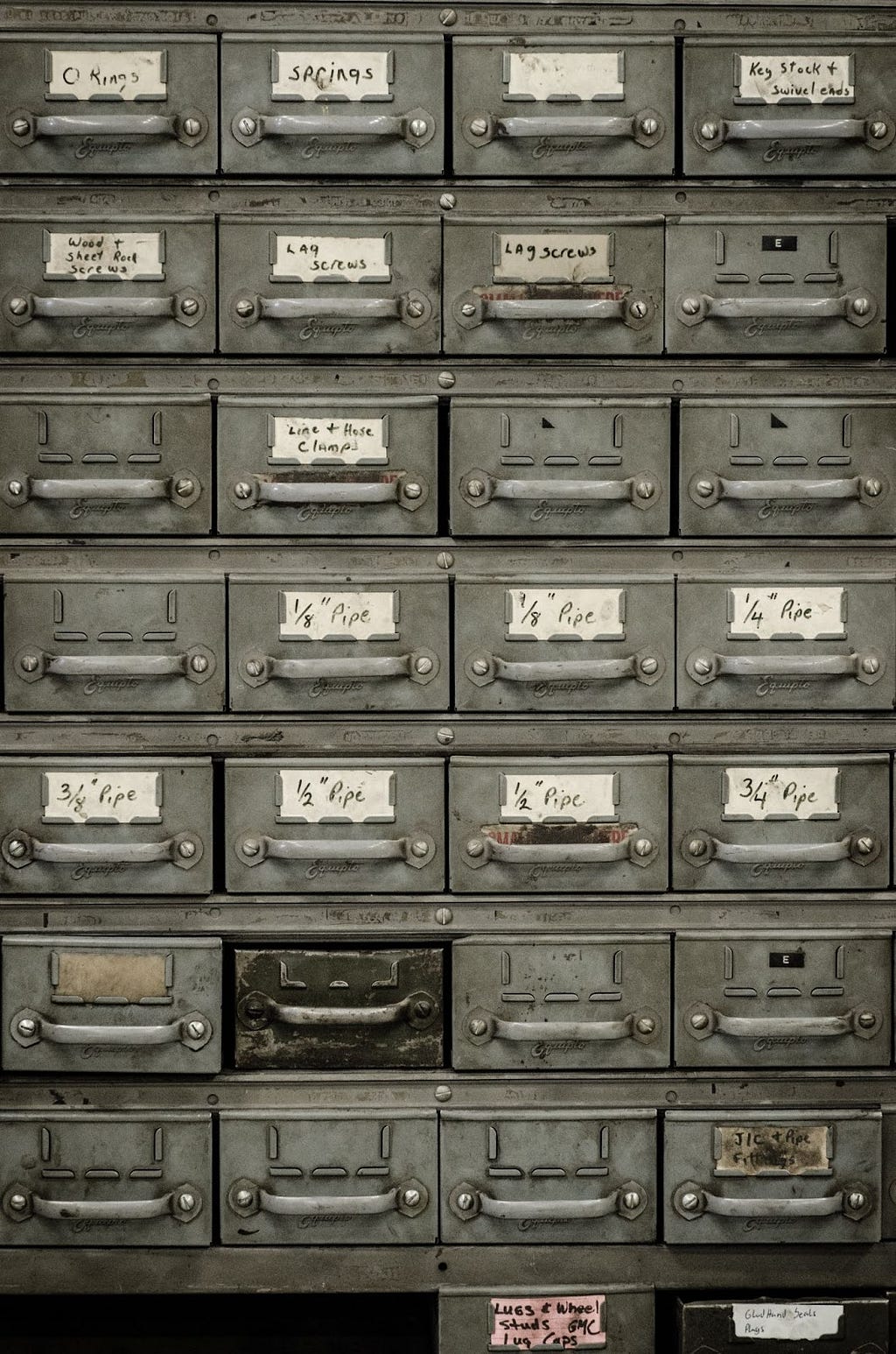 Old fashioned filing system