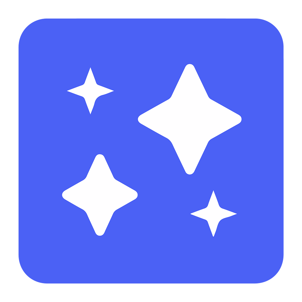 An example icon of the magic sparkles used in many visual interfaces today.