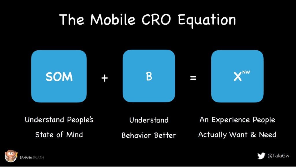 Mobile CRO equation