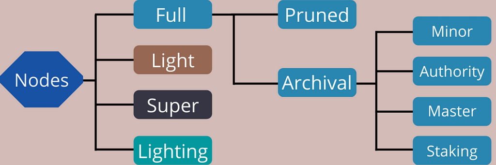 Types of blockchain nodes