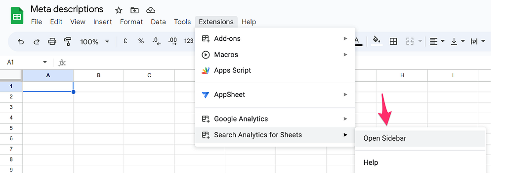 Search Analytics for Sheets — Open sidebar — Download 25 000 lines of data