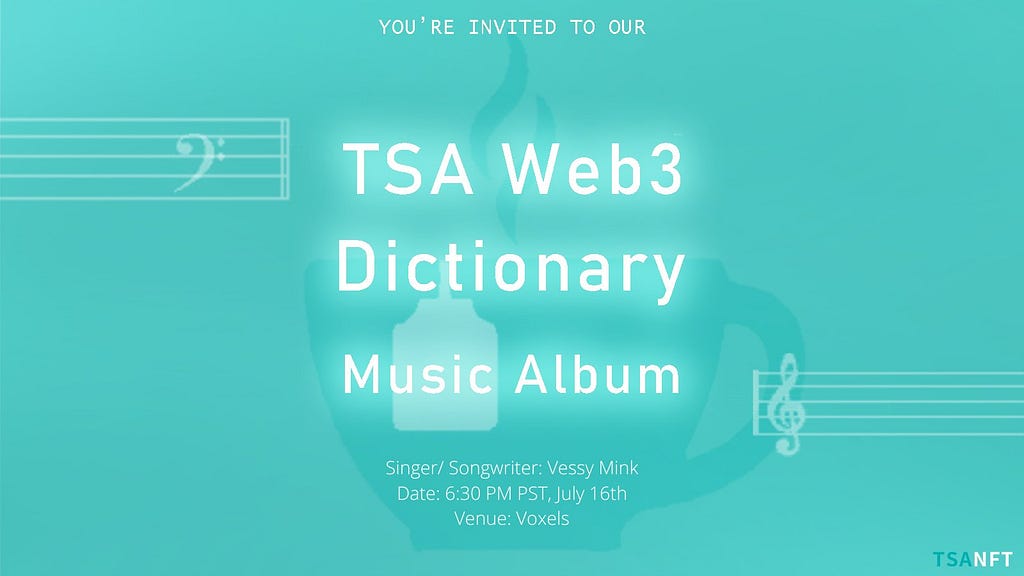 TSA Web3 Dictionary music album