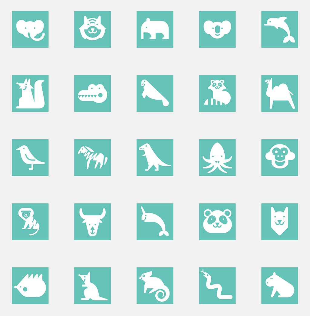 animals illustration as avatar