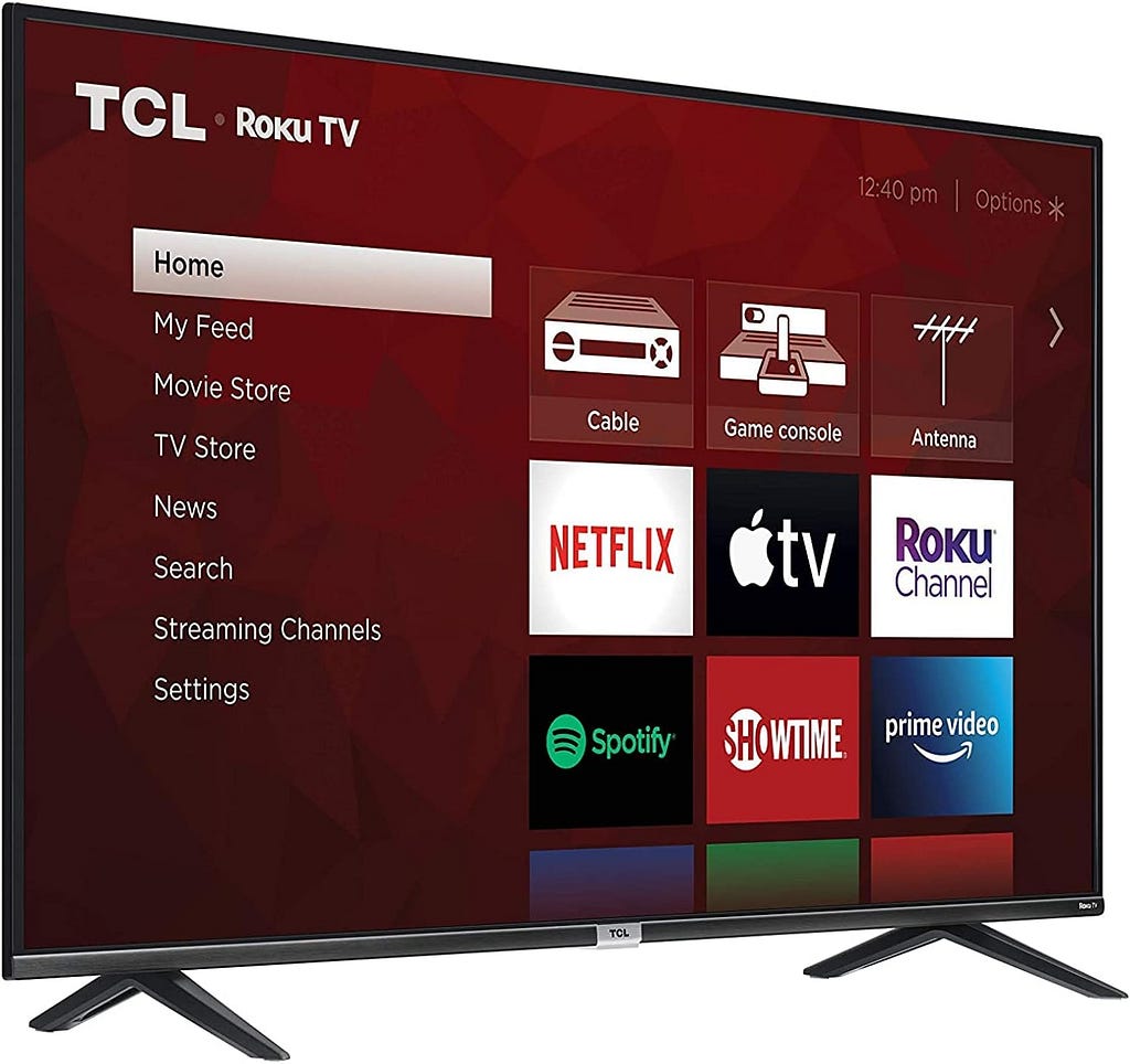 TCL 55 Class 4-Series 4K UHD HDR Smart Roku TV – 55S435, 2021 Model