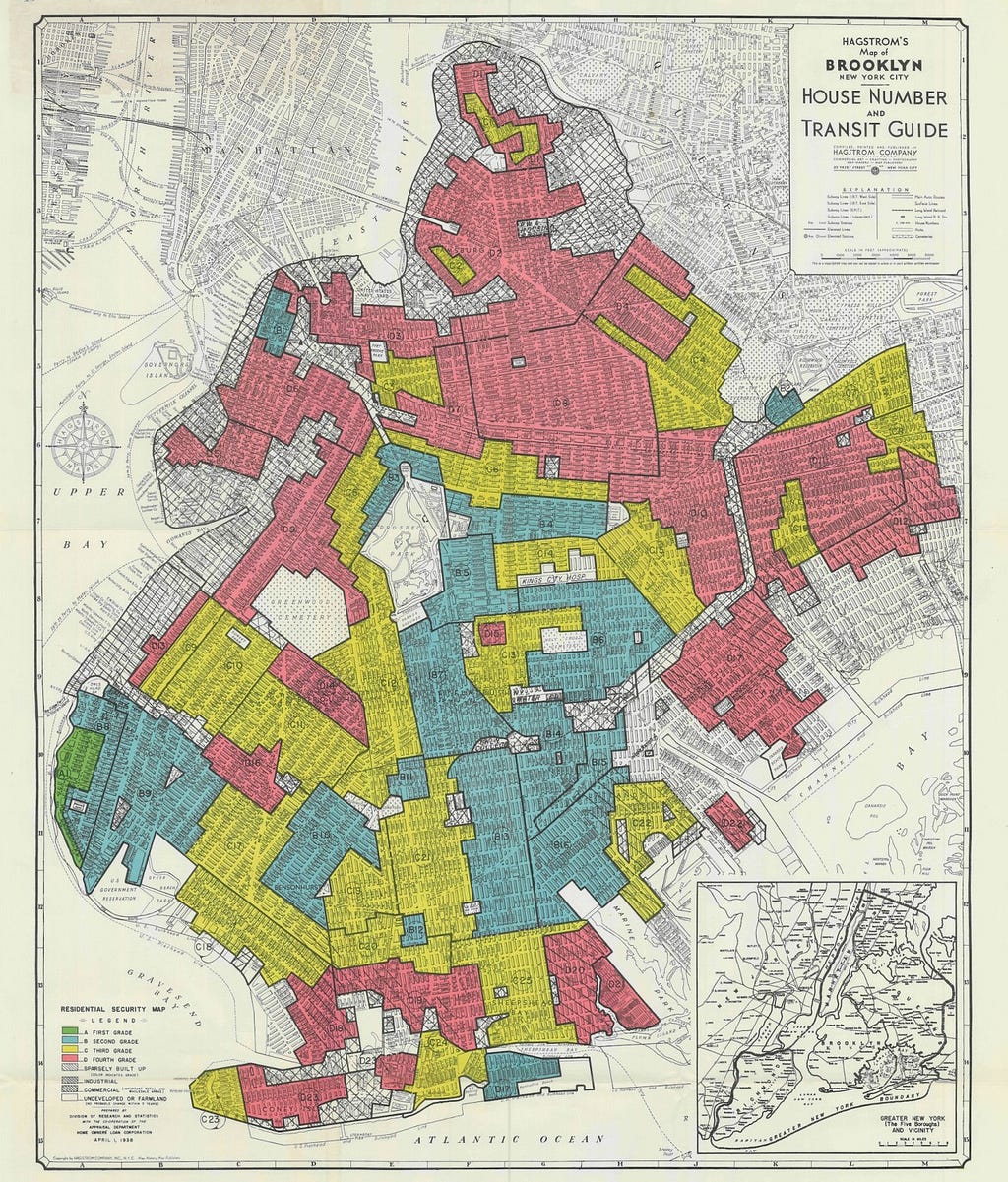 Brooklyn Redlining Map