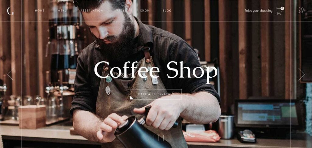 Coffee Shop WordPress Theme