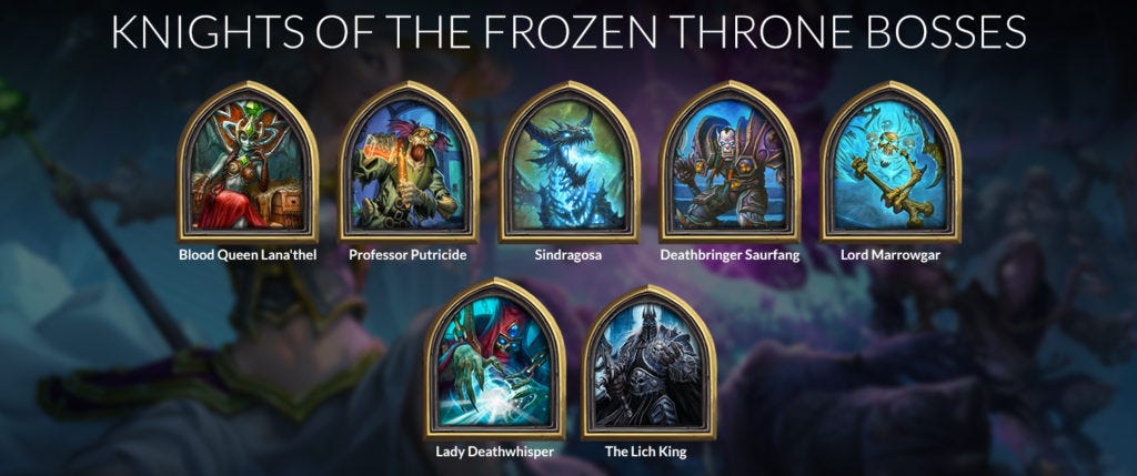 Knights of the Frozen Throne - Bosses