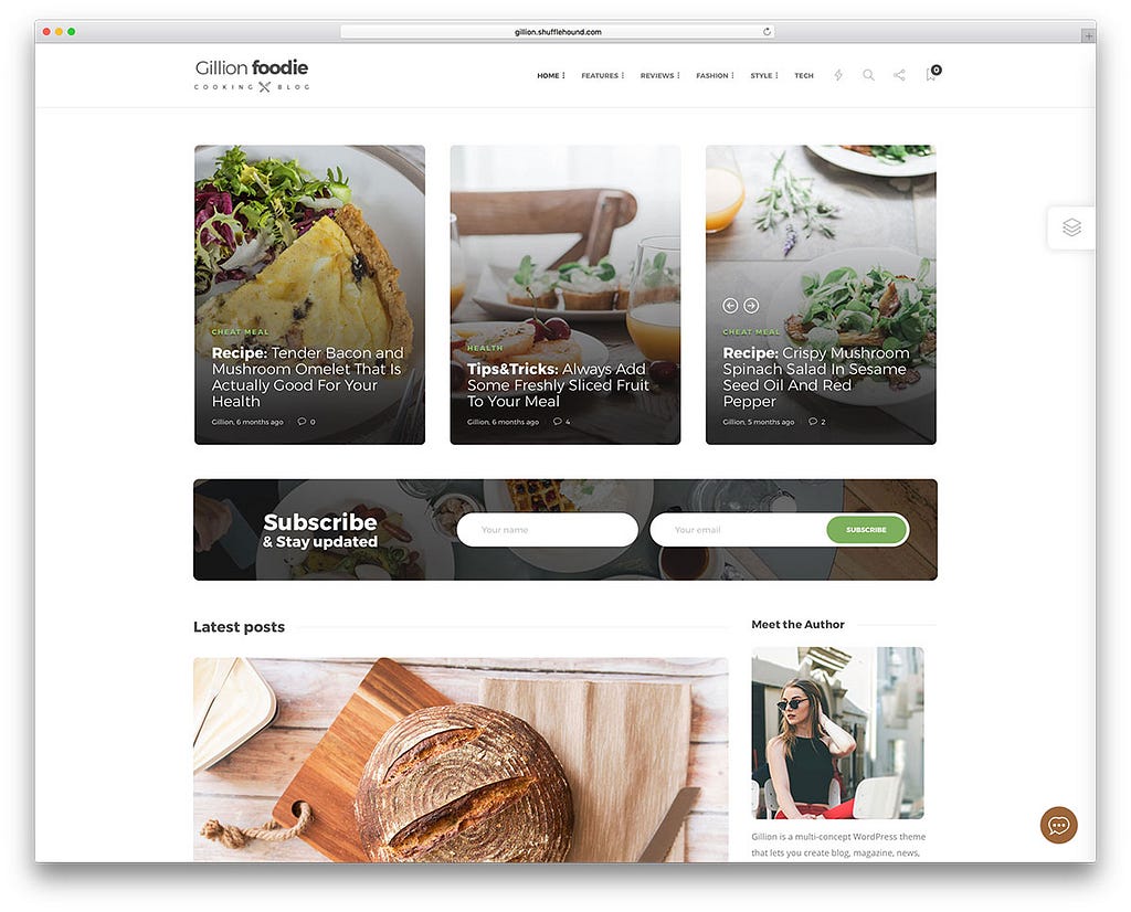 Best Food Blog Themes Wordpress  