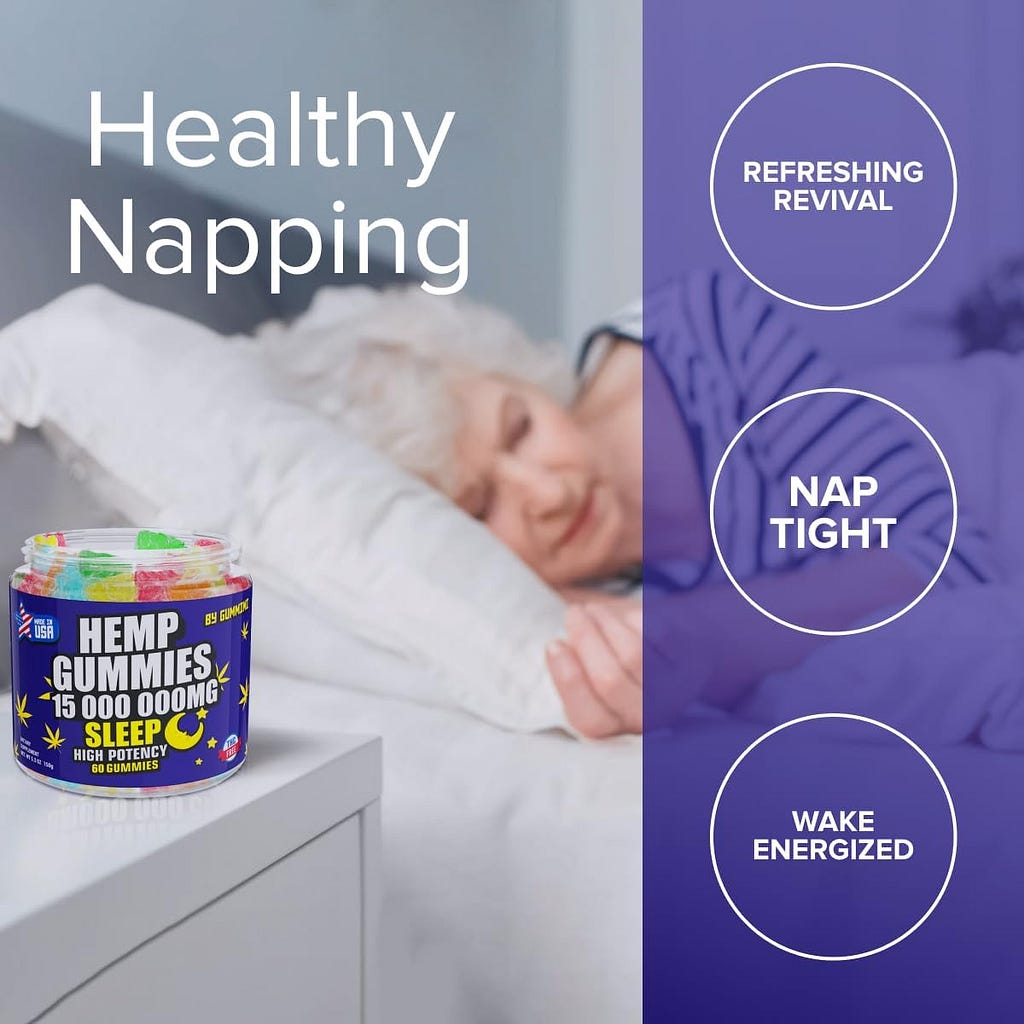 Hеmр Gummies for Restful Nights - Soothes Soreness and Discomfort in the Body - Assorted Fruit Flavors - Made in USA