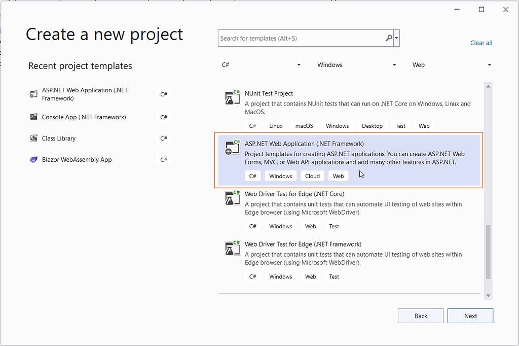 Create an ASP.NET web application | Reporting Tools