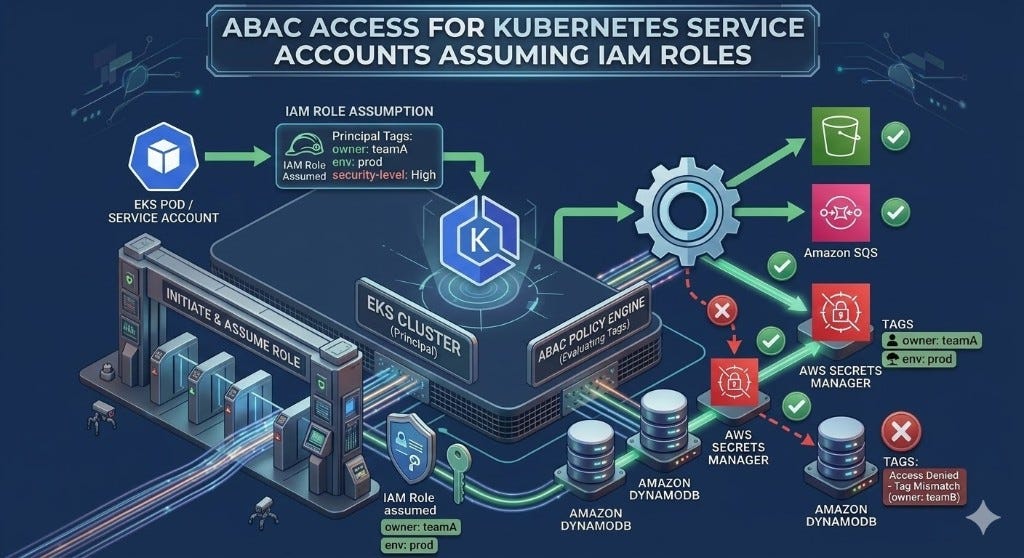 Using Tags for ABAC in EKS-Integrated AWS Services