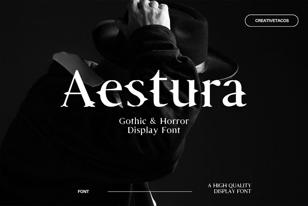 Aestura Font — A Gothic & Horror Typeface