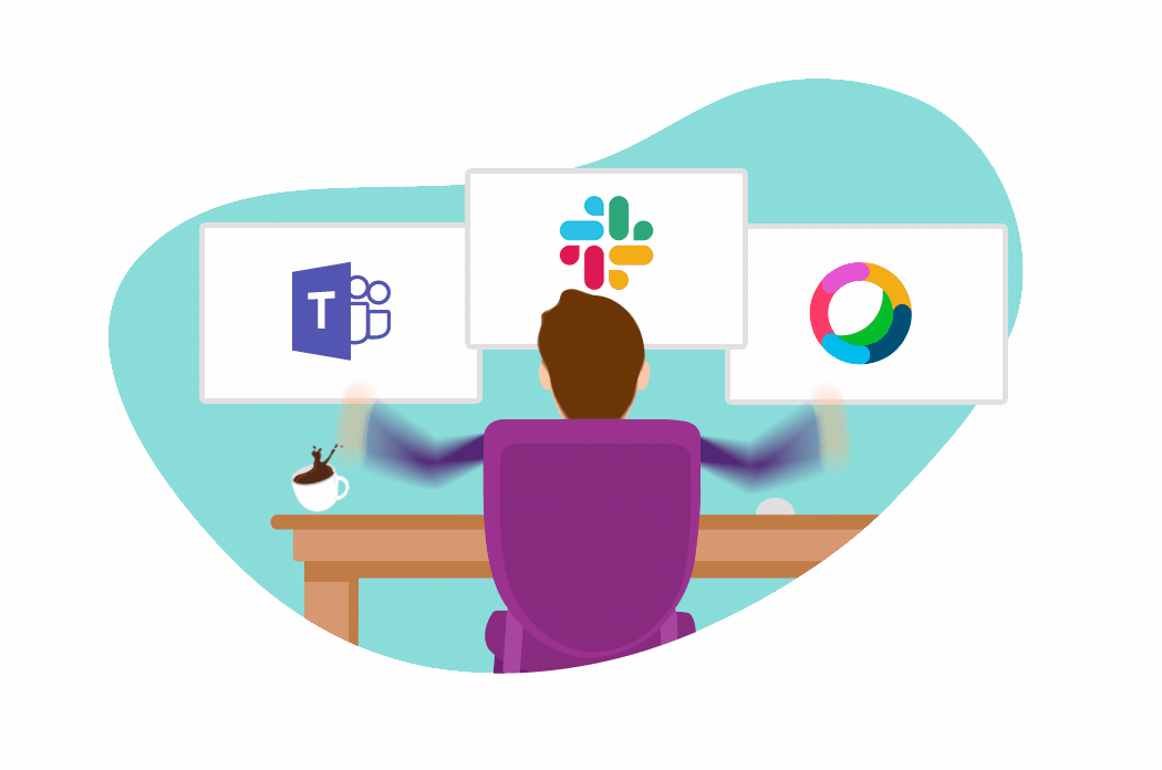 Juggling between Microsoft Teams, Slack, and Cisco Webex Teams