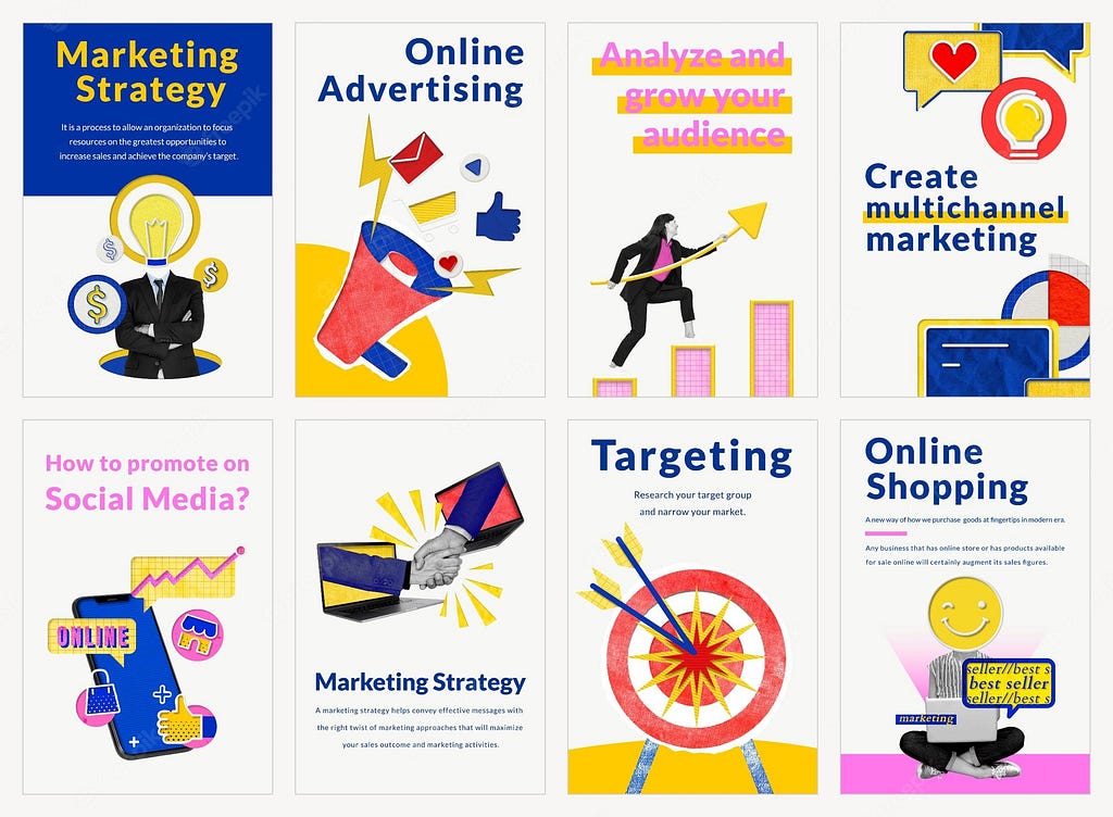 An infographic representation of marketing strategies to employ to improve e-commerce practices
