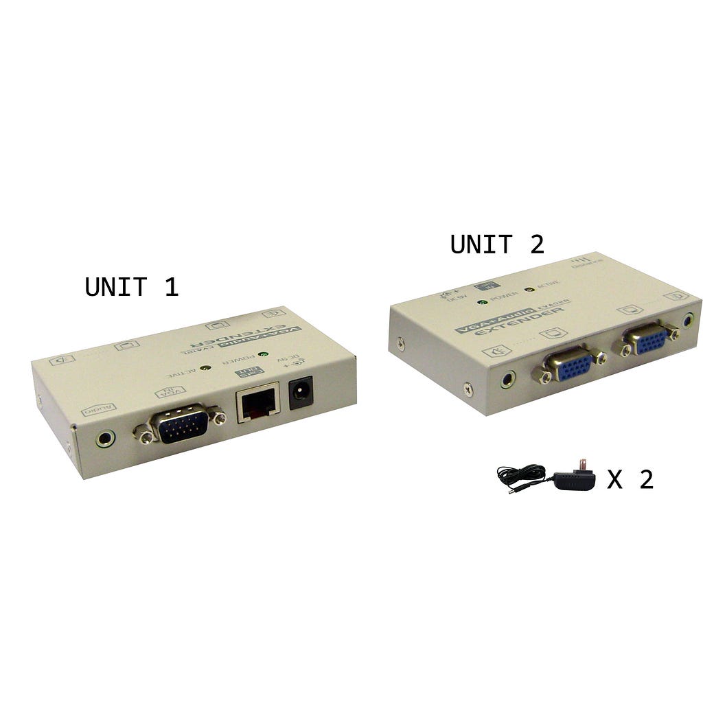 VGA Extender across Ethernet CAT5 or CAT6