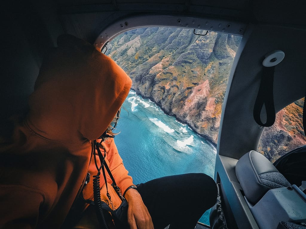 Helicopter in Hawaii