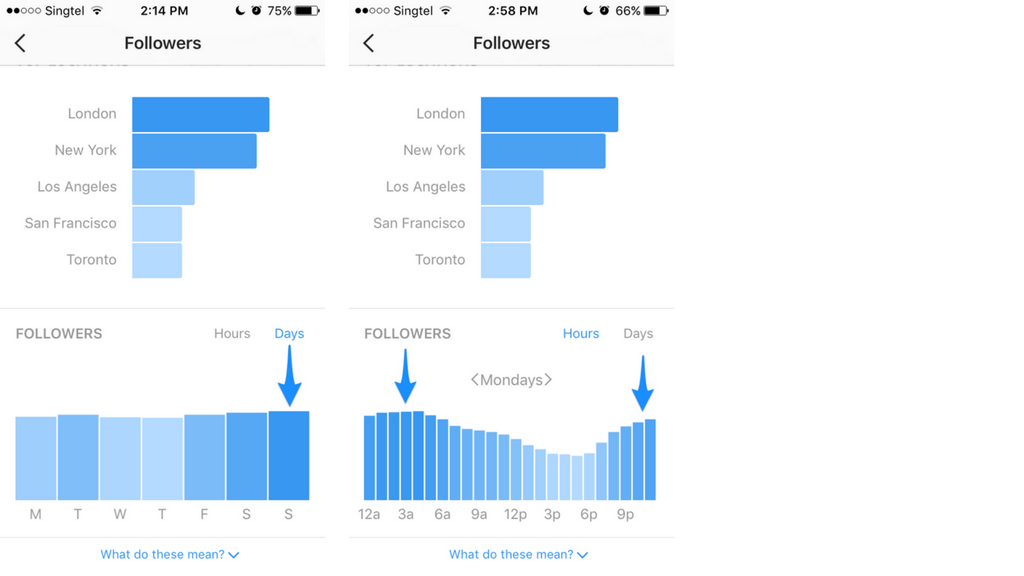 Buffer's followers activity