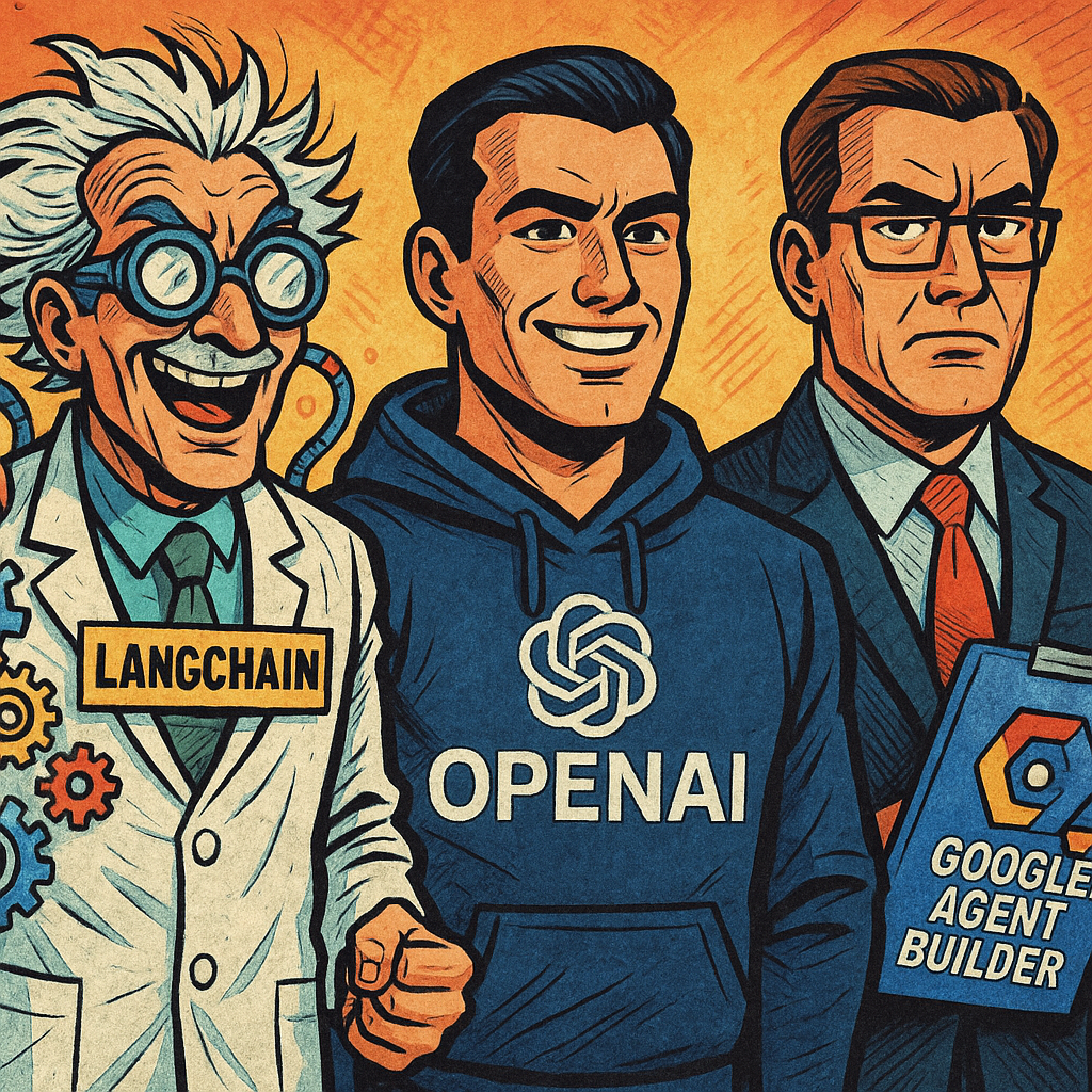 Agent Wars: LangChain vs OpenAI Assistants vs Google Agent Builder (And Why It Actually Matters)