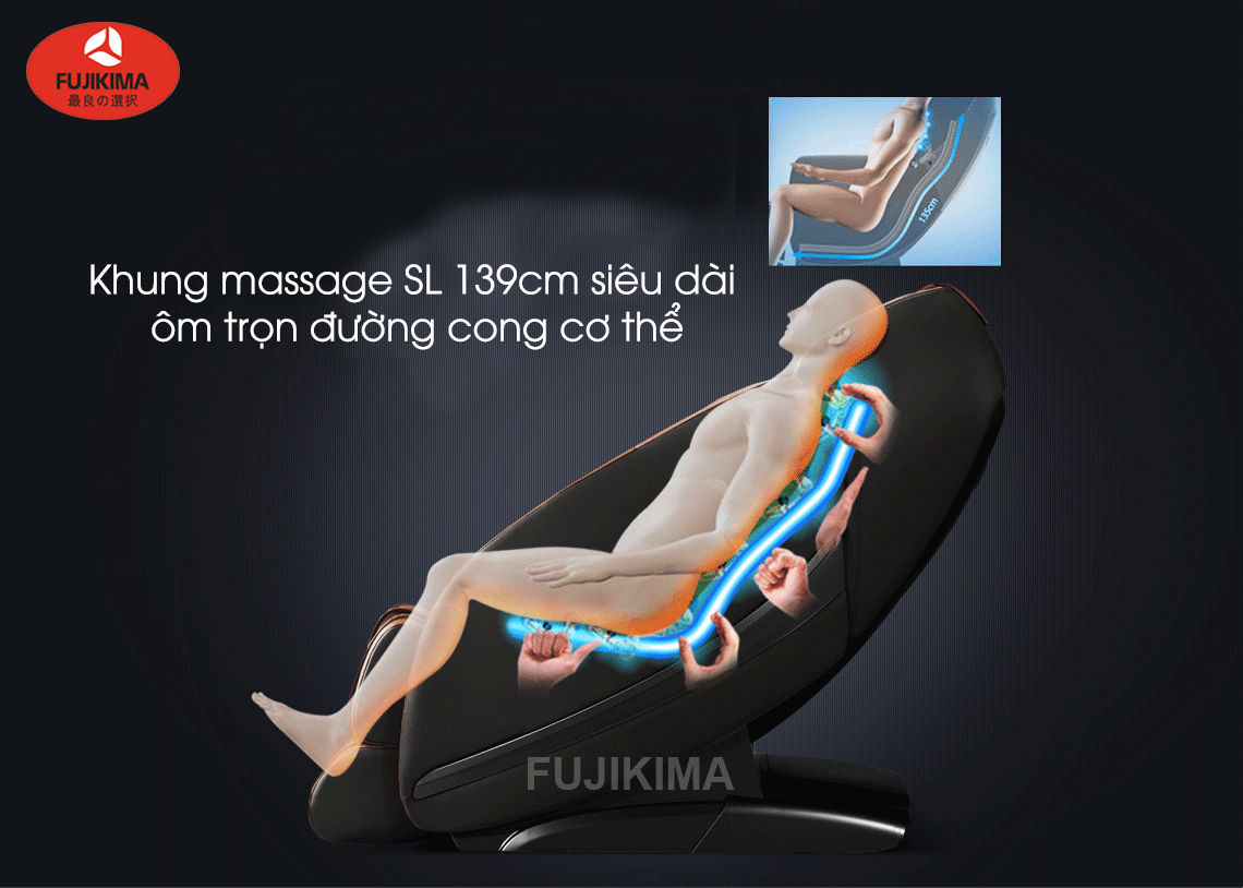 Thanh lý ghế massage Fujikima 1100 Pro mới 100% — 091.394.4284 giá rẻ nhất thị trường (Fujikima FJ-1100Pro)