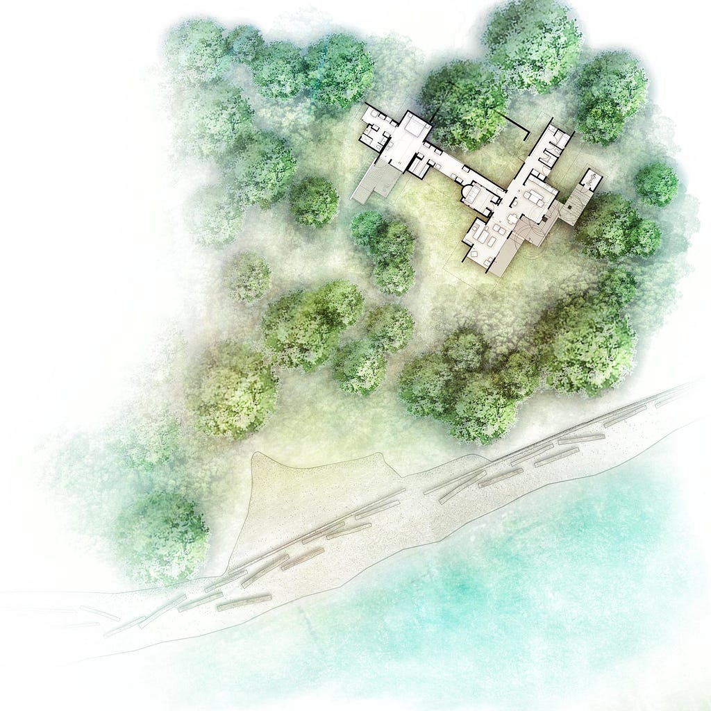 Cabin at Longbranch site plan