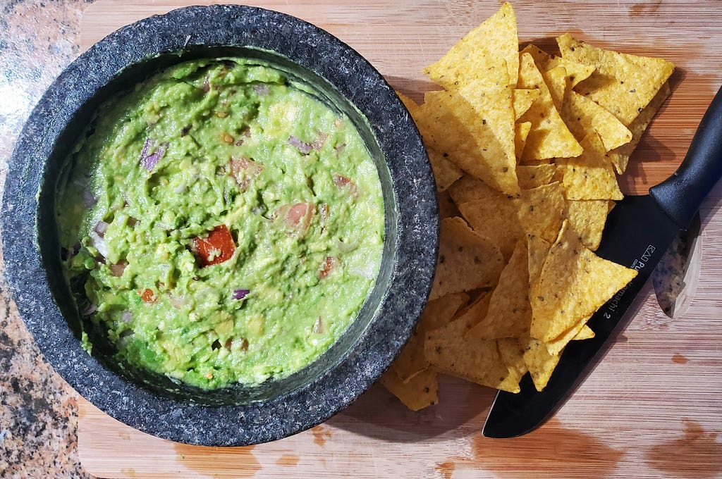 Traditional guacamole