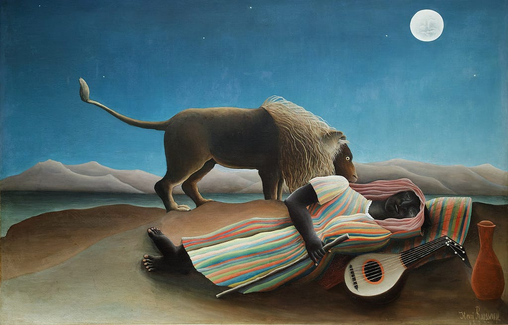 The Sleeping Gypsy² (Henri Rousseau, c. 1897)