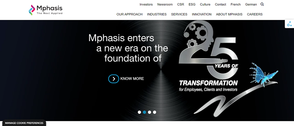 Mphasis — Hire Offshore Development Team