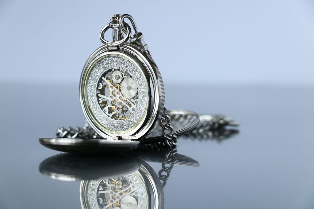 An intricate, well crafted pocket watch