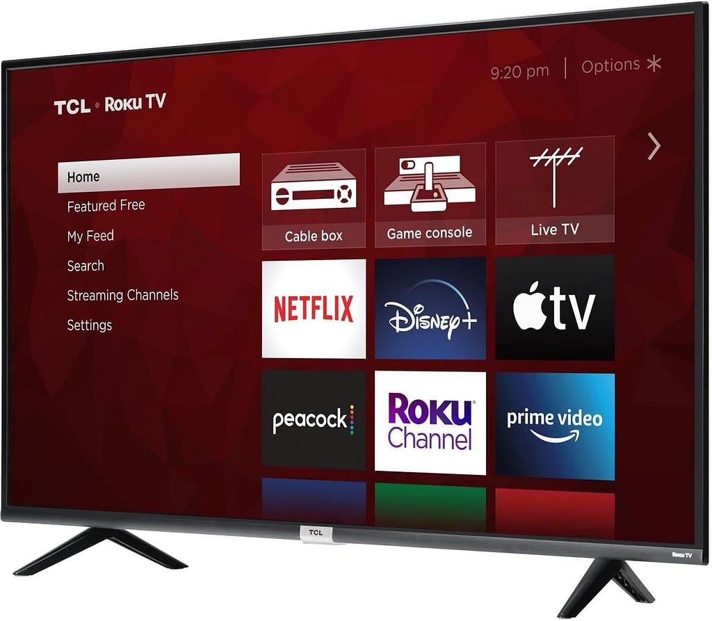 TCL 55 Class 4-Series 4K UHD HDR Smart Roku TV – 55S435, 2021 Model