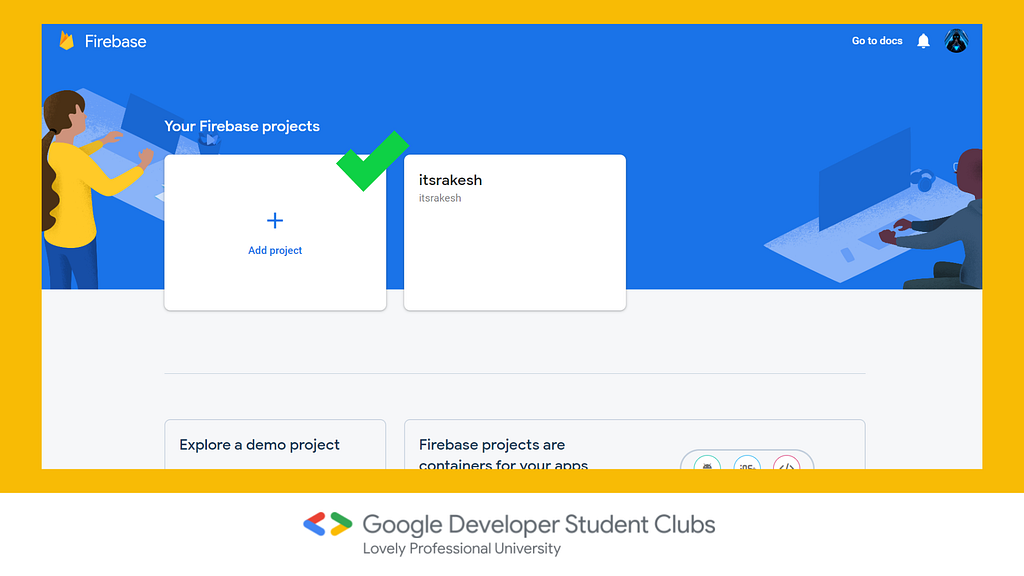 Add project - firebase