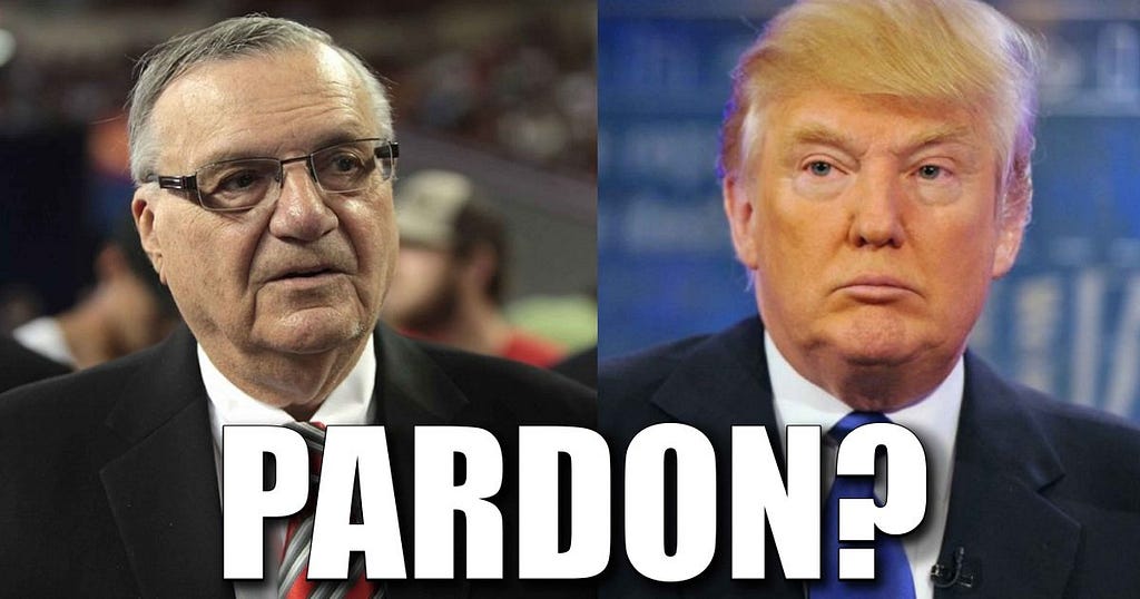 Image result for arpaio and trump