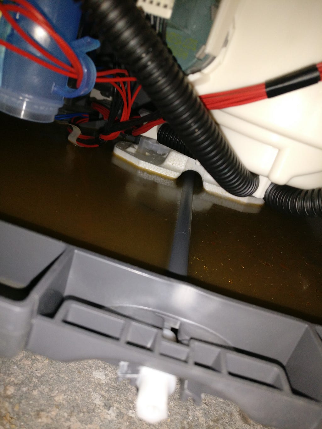 Dishwasher anti flood device
