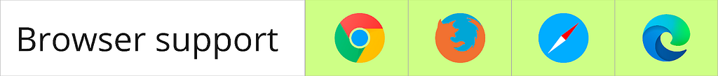 Icons for Chrome, Firefox, Safari, and Edge browsers all shown as highlighted in green, indicating they all support storage partitioning.