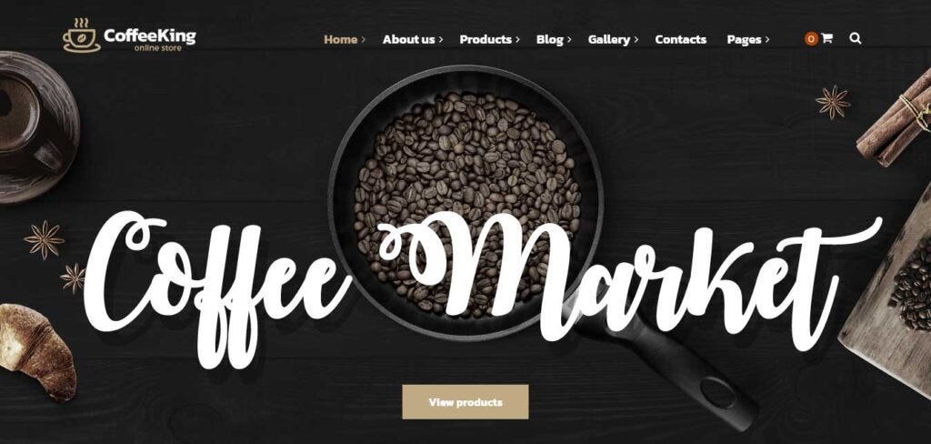 Coffee Shop WordPress Theme