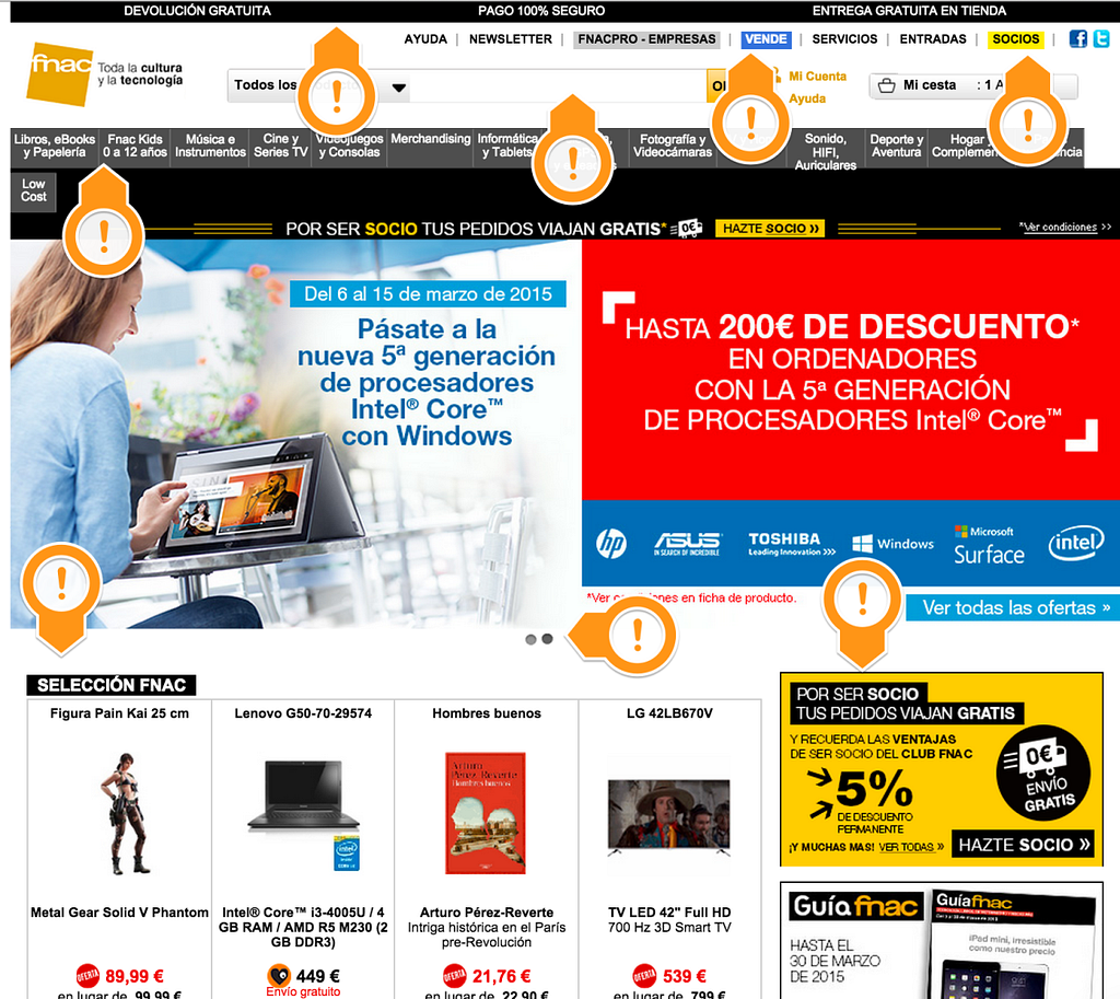 Home Fnac - Lean Analytics