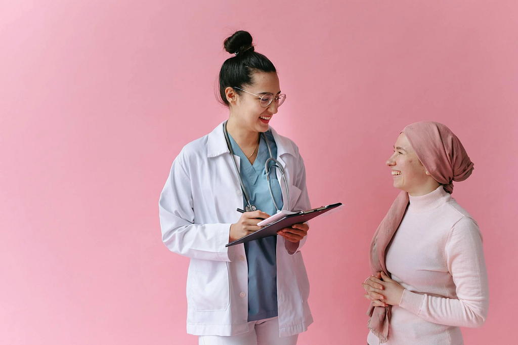 Patient undergoing doctor consultation