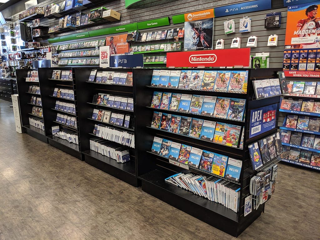 A GameStop store.