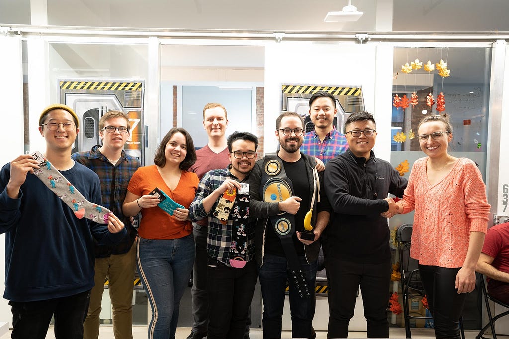 Some of the February hackathon winners!