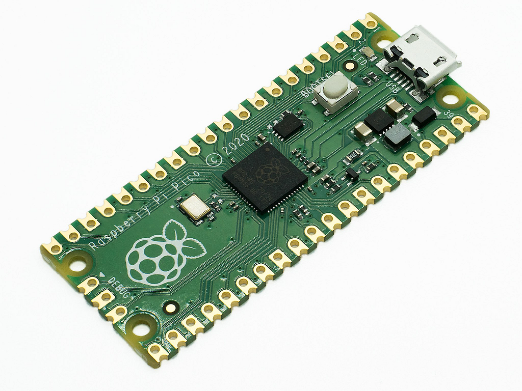 A Raspberry Pi Pico board