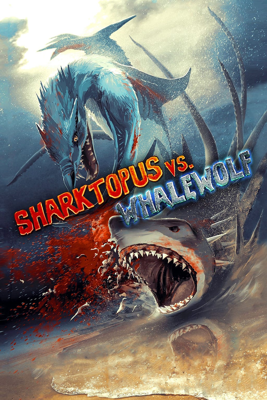 Sharktopus vs. Whalewolf (2015) | Poster