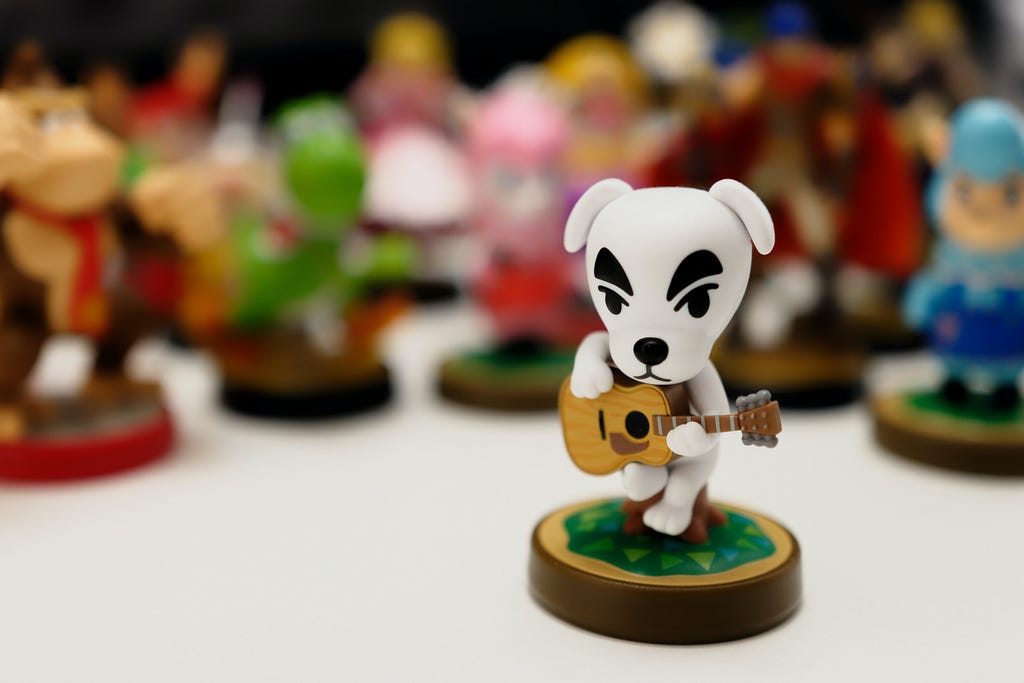 An image of a Nintendo Amiibo of Animal Crossing’s K.K. Slider.
