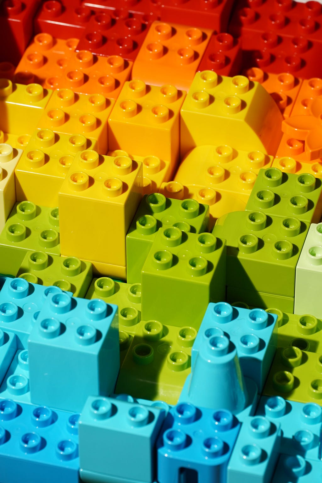 Colourful Lego blocks