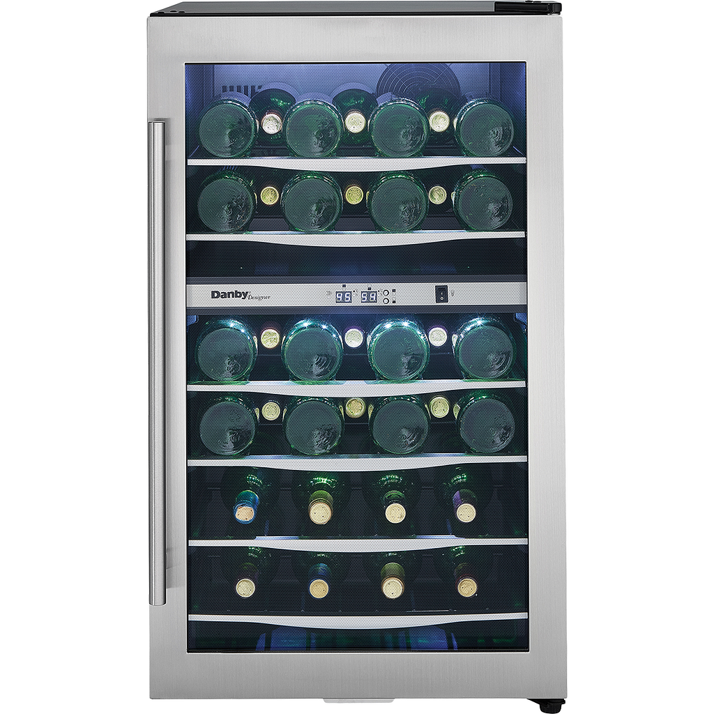 Danby Designer 38 Bottle Dual Zone Wine Cooler (DWC040A3BSSDD)