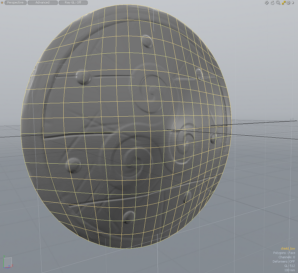 Mid Poly Mesh with Normal Map