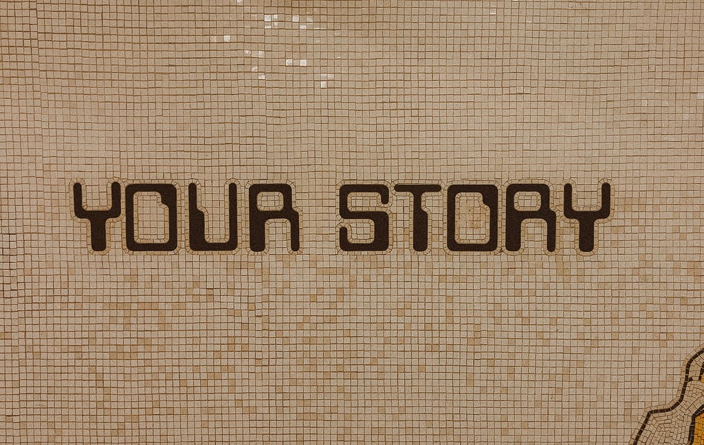 Photo with words “your story”